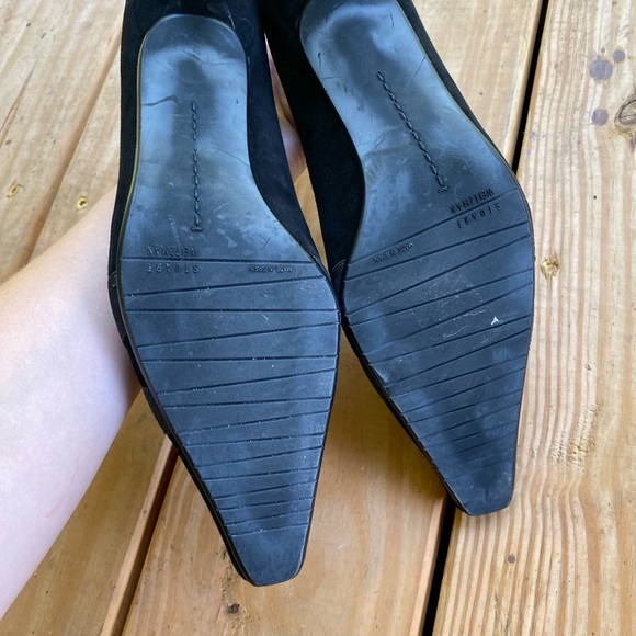 Authentic NWOT Stuart Weitzman suede kitten witch heels - Picture 4 of 6